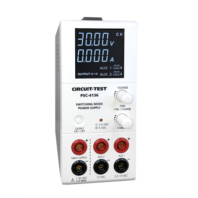 Circuit-Test-PSC-4136- man01, circuittest, switching power supply, usb, triple output