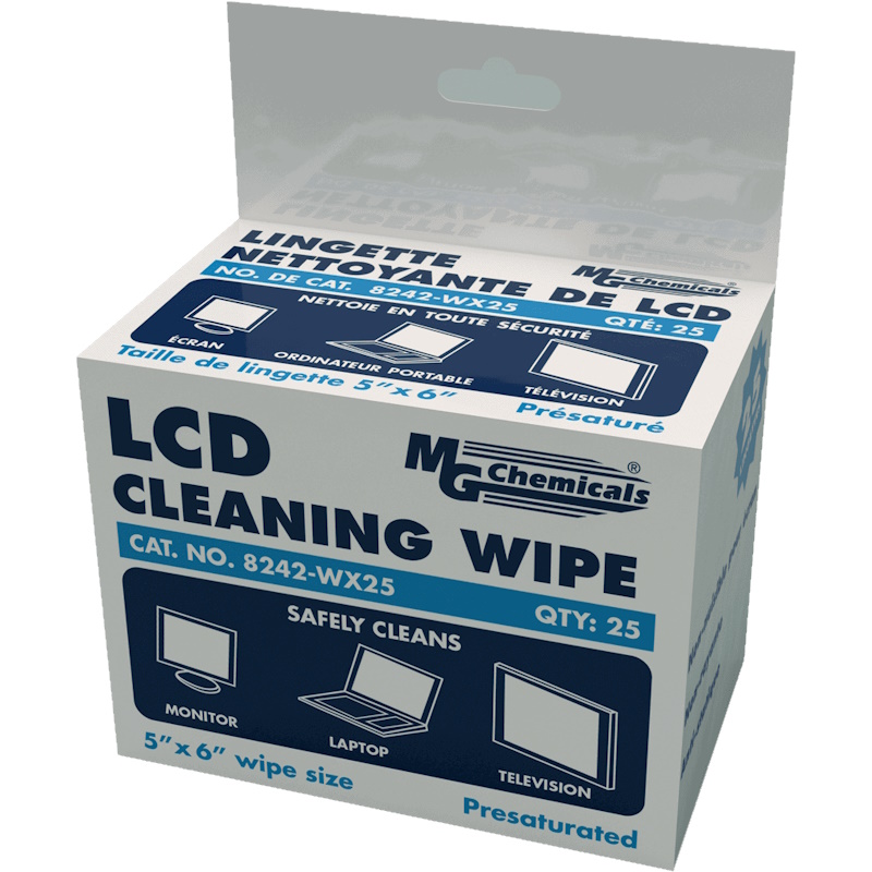 MG Chemicals-824-WX25- mg chemicals, MGC01, chemical, cleaner, chemicals, cleaners,IPA, alcohol, isopropyl, wipes