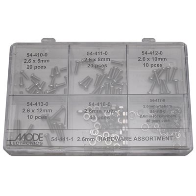 Mode Electronics-54-441-1- mode, MOD01,hardware, m2.6, nut, bolt, washer,